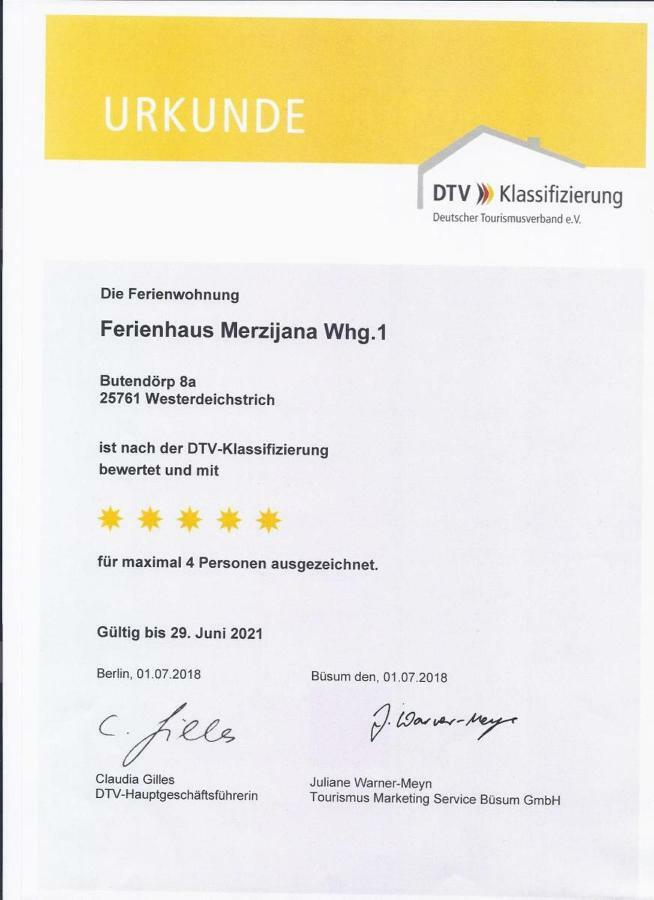 Ferienhaus Merzijana Бюзум Экстерьер фото